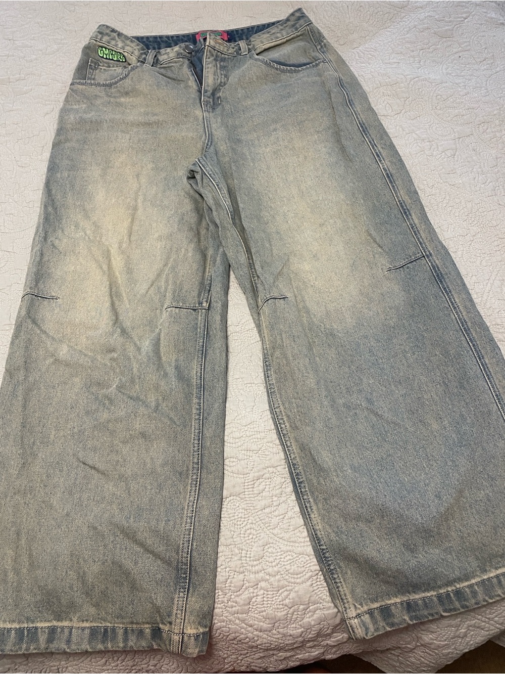 Zumiez Light Blue Women's Wide-Leg Flare Jeans